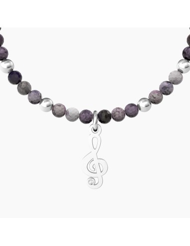 PULSERA ELÁSTICA CLAVE DE SOL ACERO