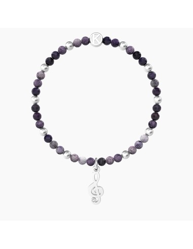 PULSERA ELÁSTICA CLAVE DE SOL ACERO