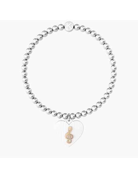 PULSERA ELÁSTICA ACERO CLAVE DE SOL