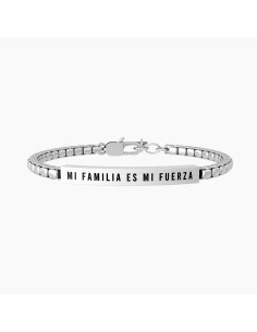 PULSERA ACERO PLACA RECTANGULAR