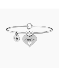 PULSERA ABUELA CORAZÓN ACERO