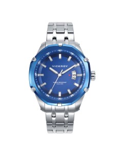 RELOJ ACERO IP AZUL BRAZALETE SR VA
