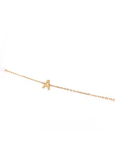 PULSERA LETRA "A" ORO DE 18K