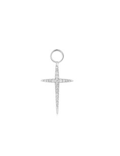 CHARM CRUZ ZN PLATA 