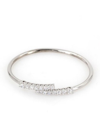 PULSERA RIGIDA ABIERTA ZN PLATA DE 1ª LEY