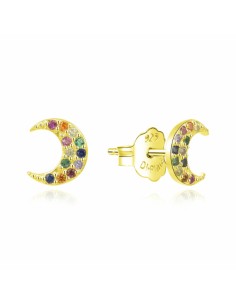 PENDIENTES LUNA ZN COLORES PLATA CHAP 1ª LEY