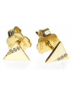 PENDIENTES TRIANGULO ZN PLATA CHAP 1ª LEY