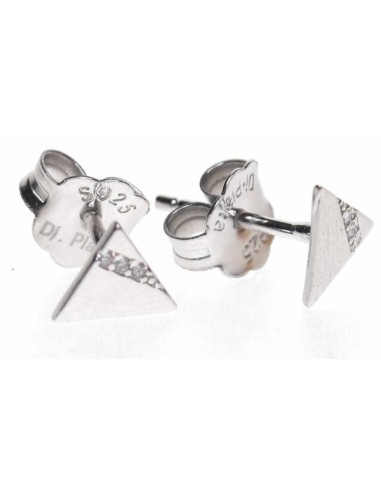 PENDIENTES TRIANGULO ZN PLATA 1ª LEY