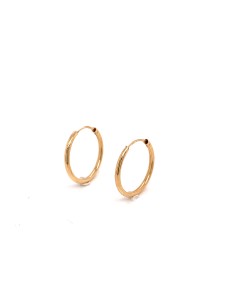 PENDIENTES ARO THREE ORO DE 18K