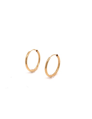 PENDIENTES ARO THREE ORO DE 18K