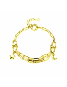 PULSERA DOBLE CADENA ESTELAR PLATA CHAP 1ª LEY