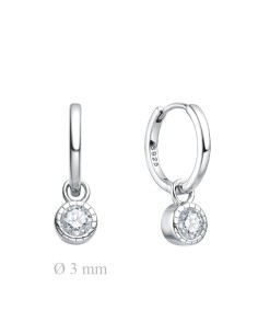 PENDIENTES ZN ESFERA PLATA DE 1ª LEY