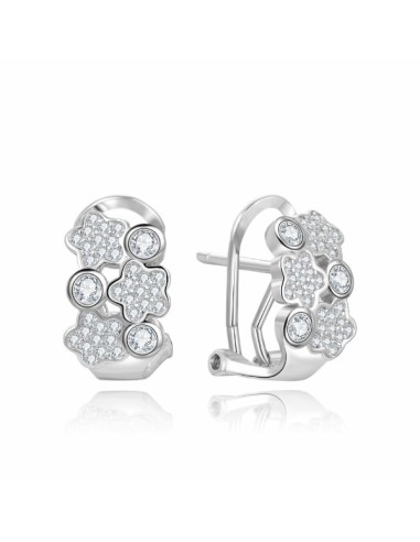 PENDIENTES OMEGA ESTRELLAS ZN PLATA 1ª LEY