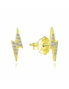PENDIENTES RAYO ZN PLATA CHAP DE 1ª LEY