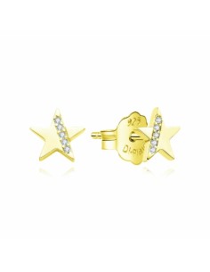 PENDIENTES ESTRELLA ZN  PLATA CHAP DE 1ª LEY