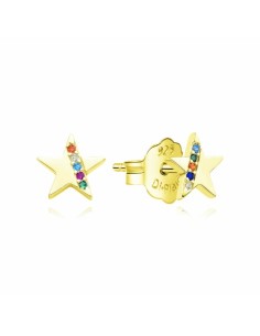 PENDIENTES ESTRELLA ZN COLORES PLATA CHAP DE 1ª LE