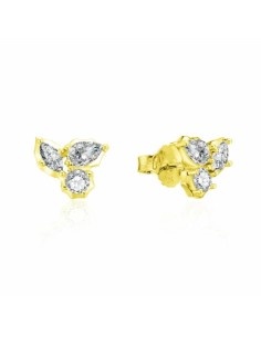 PENDIENTES TRES ZN FORMA PLATA CHAP DE 1ª LEY