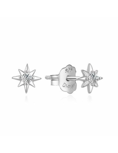 PENDIENTES ESTRELLA ZN PLATA DE 1ª LEY