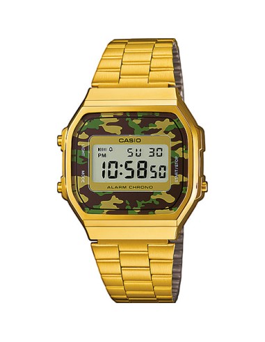 Reloj casio dorado militar deals