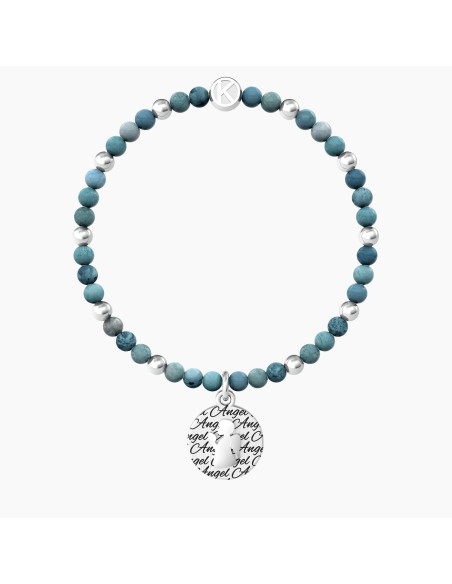 PULSERA ELÁSTICA  ACERO ÁNGEL PROTECCIÓN