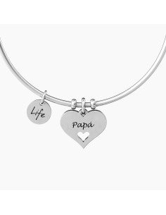 PULSERA ACERO CORAZÓN PAPÁ 2
