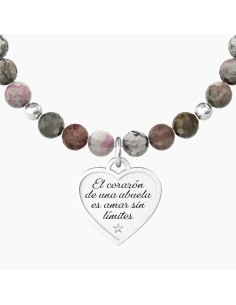 PULSERA ACERO ELÁSTICA CORAZÓN ABUELA 2