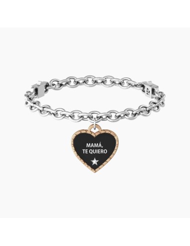 PULSERA ACERO CORAZÓN MAMÁ TE QUIERO