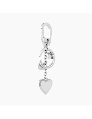 LLAVERO ACERO CORAZÓN AMIGA ERES ÚNICA