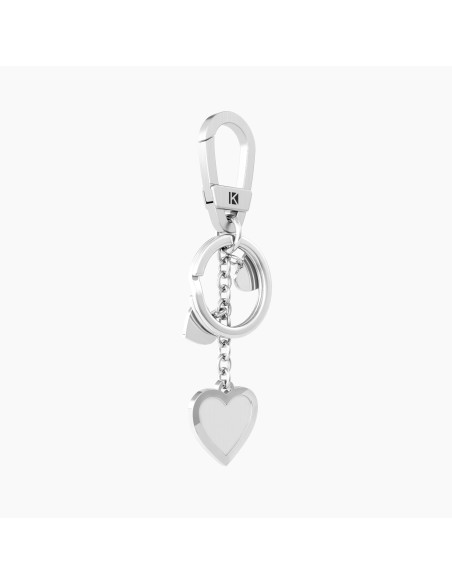 LLAVERO ACERO CORAZÓN AMIGA ERES ÚNICA