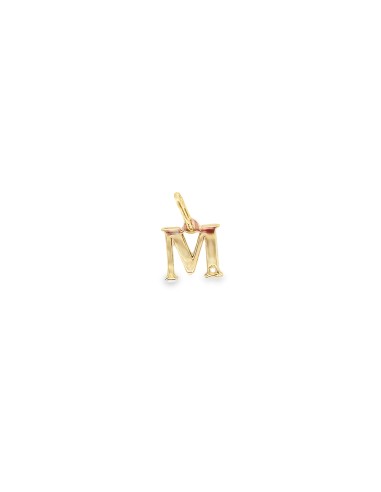 0.01ct-COLGANTE INICIAL LETRA  "M" ORO DE 18K