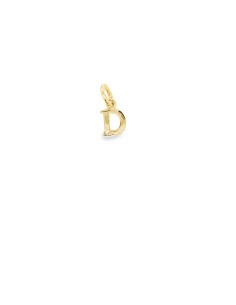 0.01ct-COLGANTE INICIAL LETRA  "D" ORO DE 18K