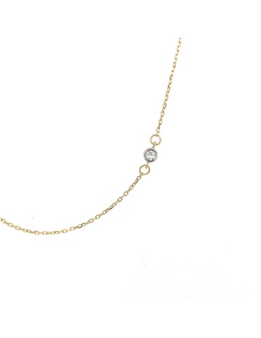 Gargantilla zn tiras oro de 18k