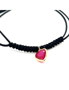 PULSERA AMOR HILO NEGRO ORO DE 18K 2