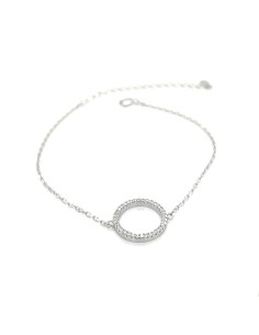 Pulsera esfera zn plata de 1ª ley