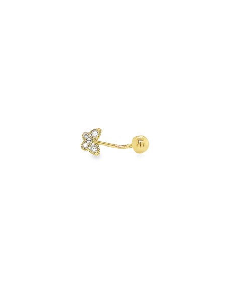 PIERCING OMBLIGO MARIPOSA ORO DE 18K