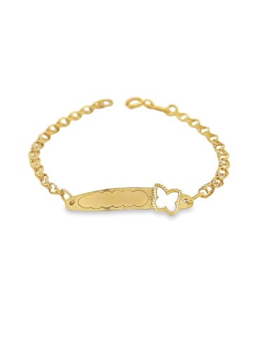 Pulsera nmo mariposa oro 18k 