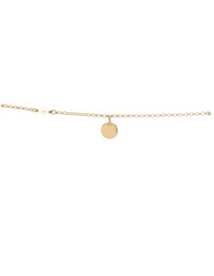 PULSERA PERLA Y CÍRCULO ORO DE 18K