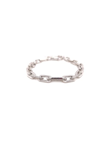 Pulsera eslabones zn plata 1ª ley