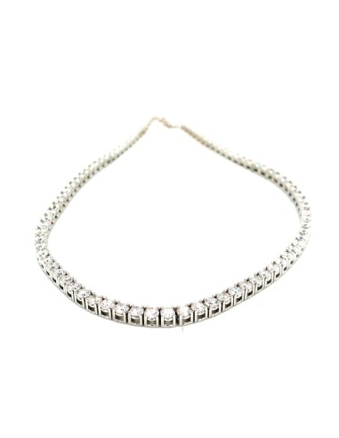 8,46ct- GARGANTILLA REVIERE ORO BLANCO DE 18K