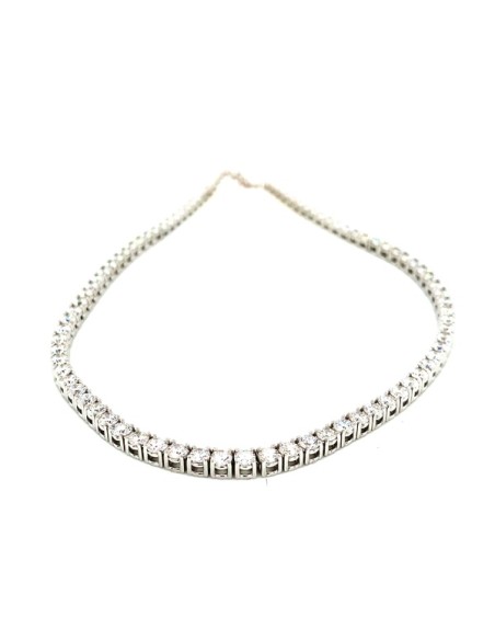 8,46ct- GARGANTILLA REVIERE ORO BLANCO DE 18K