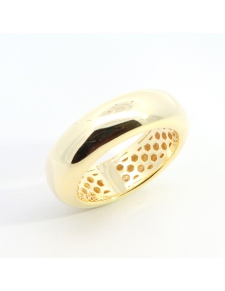 ANILLO ABOMBADO PLATA CHAPADA 1ª LEY