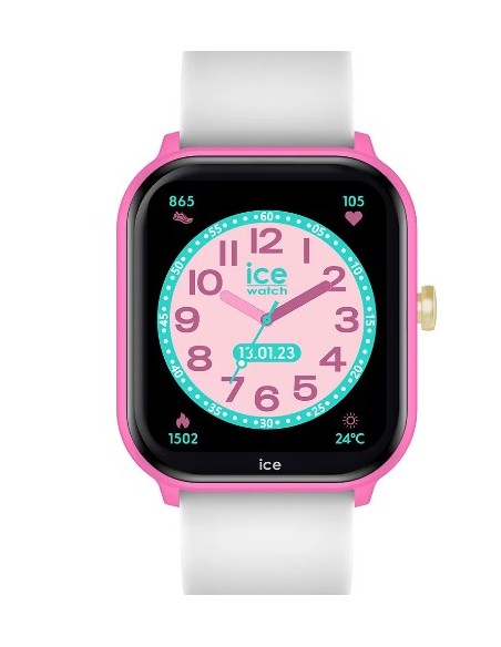 Watch smart junior flashy pink white