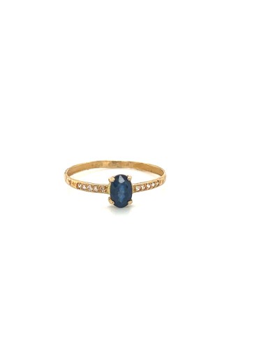 ANILLO ZAFIRO ZN ORO DE 18K