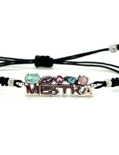 PULSERA MACRAME KAOS MESTRA PLATA DE 1ª LEY 2