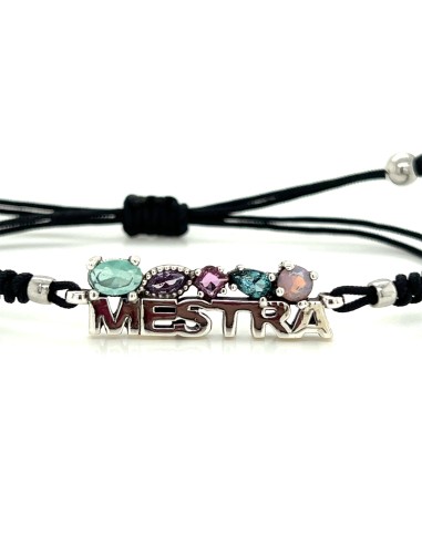 PULSERA MACRAME KAOS MESTRA PLATA DE 1ª LEY