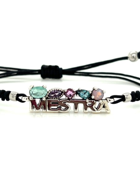PULSERA MACRAME KAOS MESTRA PLATA DE 1ª LEY