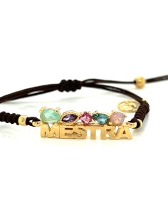 PULSERA MACRAME KAOS MESTRA PLATA CHAP DE 1ª LEY 2