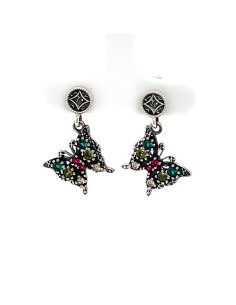 Pendientes mariposa zn mini plata de 1ª ley