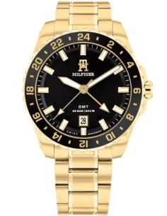 Reloj tommy negro y dorado