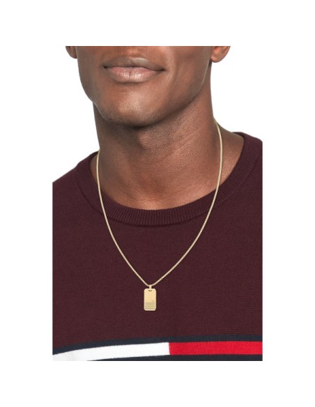 Gargantilla Tommy Hilfiger Hombre Acero dorado